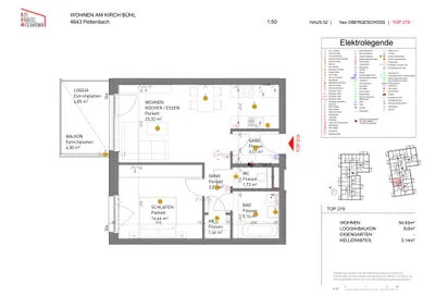 2-Zimmer-Wohnung mieten in Kirchdorf an der Krems – 54,58 m², € 758 – Bild 6 von 6