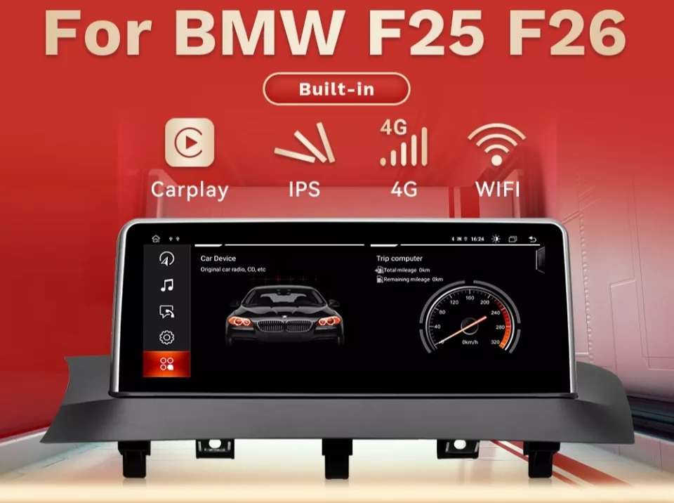 8.8 kabellose Apple CarPlay Android Auto Head Unit Multimedia für BMW X3  F25 X4 F26 NBT CIC GPS Navigation