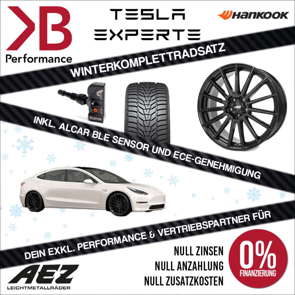 Tesla Model 3 Performance / Winterkomplettradsatz*AEZ Atlanta 8,5x20 ET35  5x114,3 / Hankook W330 *ECE Zulassung* / TESLA, € 2.562,- (7471 Rechnitz) -  willhaben