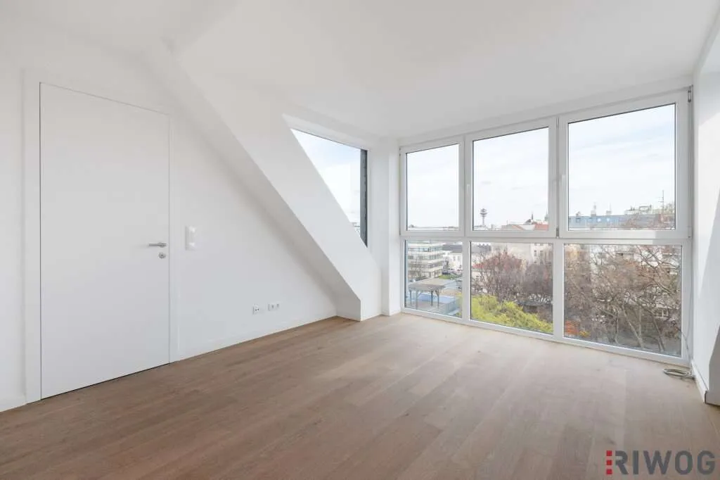 LOFT STYLE + PARK VIEW // ERSTBEZUG // DACHGESCHOSSWOHNUNG MIT 33,50m² TERRASSE + MODERNE MARKENKÜCHE MIT GERÄTEN // ERLACHPARK - Ansicht 3