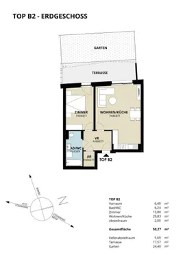 2-Zimmer-Wohnung kaufen in Zell am See – 58,27 m², € 375.852 – Bild 3 von 3