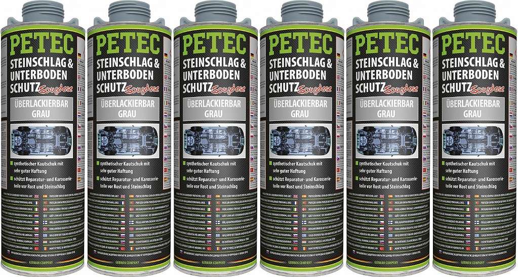 Petec Unterbodenschutz, Überlackierbar grau 1000ml Saugdose 6x 1l = 6  Liter, € 67,98 (2700 Wiener Neustadt) - willhaben