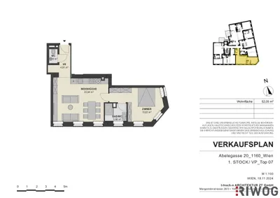 2-Zimmer-Wohnung kaufen in Wien – 52,05 m², € 310.000 – Bild 12 von 13