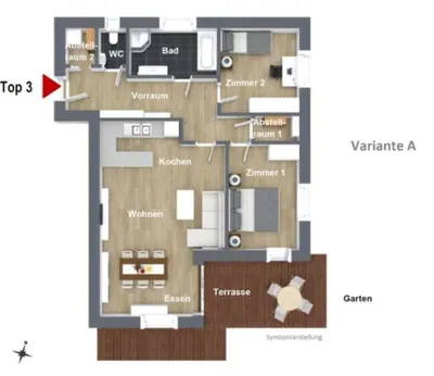 Wohnung kaufen in Weiz – 87,4 m², € 439.000 – Bild 6 von 6