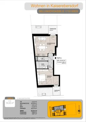 2-Zimmer-Wohnung kaufen in Wien – 54 m², € 249.000 – Bild 13 von 13