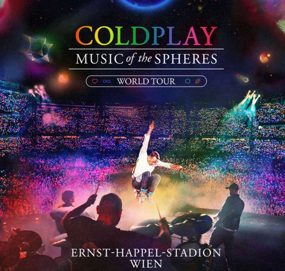 1x Coldplay Sitzplatz Ticket Wien 25.08.2024, € 220, (4101
