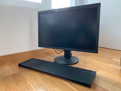 Equip Tischhalterung 13-27 LCD VESA f. 2 Monitore mit Fuß