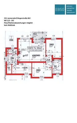 3-Zimmer-Wohnung mieten in Jennersdorf – 74,3 m², € 678 – Bild 2 von 5