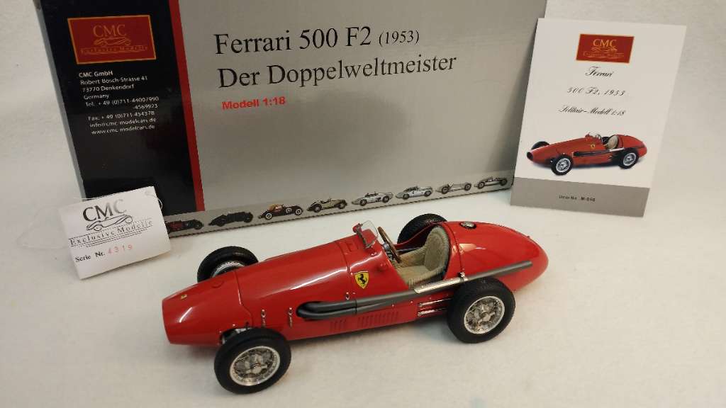 (verkauft) Ferrari 500 F2 (1953) - Der Doppelweltmeister - CMC Modellauto  (1:18)