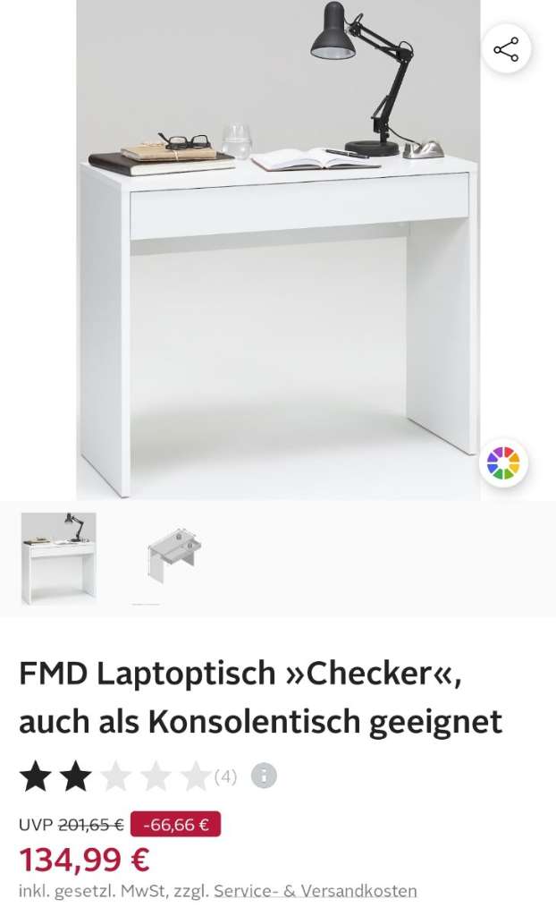 Nagelneuer Schreibtisch/ Kosmetiktisch/ Beistelltisch mit großer Schublade,  € 55,- (8605 Kapfenberg) - willhaben