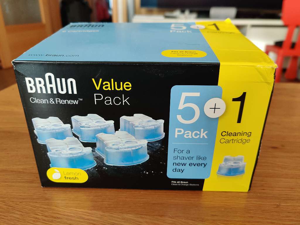 Braun - Clean & Renew Value Pack (5 von 6 Kartuschen noch