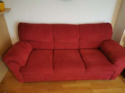Sofas - Sofagarnituren (Farbe: Rot) Couches willhaben | 