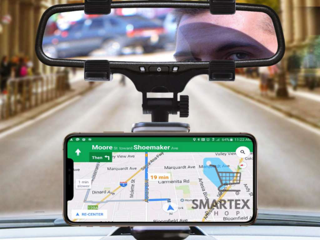 Auto-Rückspiegel Universal-Handyhalterung SMART & SAFE Kompatibel mit allen  Smartphones [iPhone 5-14 oder andere Marken] einstellbar alle Modellautos,  € 19,99 (1120 Wien) - willhaben