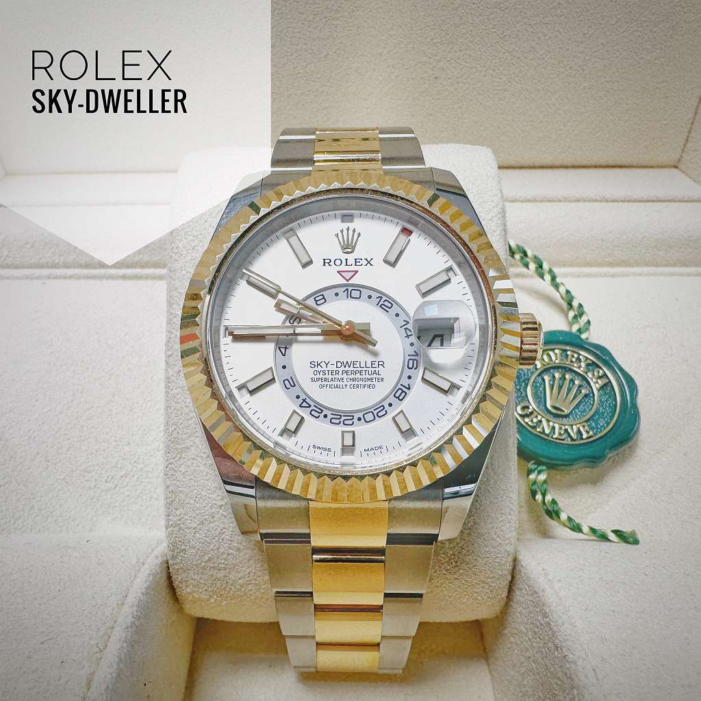 Sonderpreis WERTANLAGE UND SCH NHEIT ZUGLEICH ROLEX SKY DWELLER 42 mm MIT PAPIEREN VON ROLEX DEUTSCHLAND sogar Erstkaufrechnung dabei UND