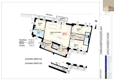 6-Zimmer-Wohnung mieten in Baden – 230,13 m², € 3.496 – Bild 12 von 13