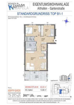 3-Zimmer-Wohnung kaufen in Sankt Veit an der Glan – 83,32 m², € 329.990 – Bild 3 von 7