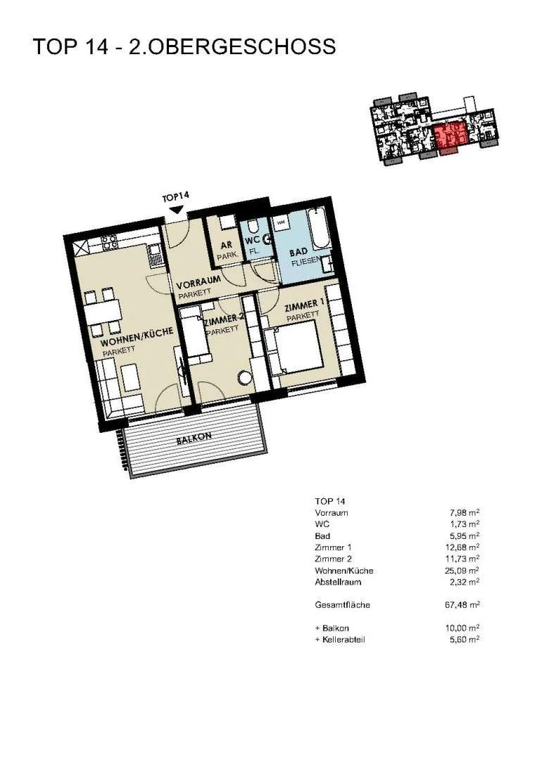Apartment in Kaprun, Winkeldörfl, Werkssiedlung - Ansicht 3