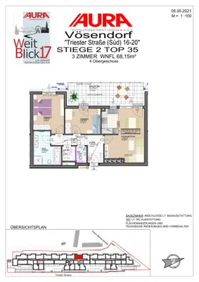 3-Zimmer-Wohnung mieten in Mödling – 68,15 m², € 1.099 – Bild 12 von 14