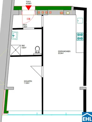 2-Zimmer-Wohnung kaufen in Wien – 44,08 m², € 399.000 – Bild 8 von 8