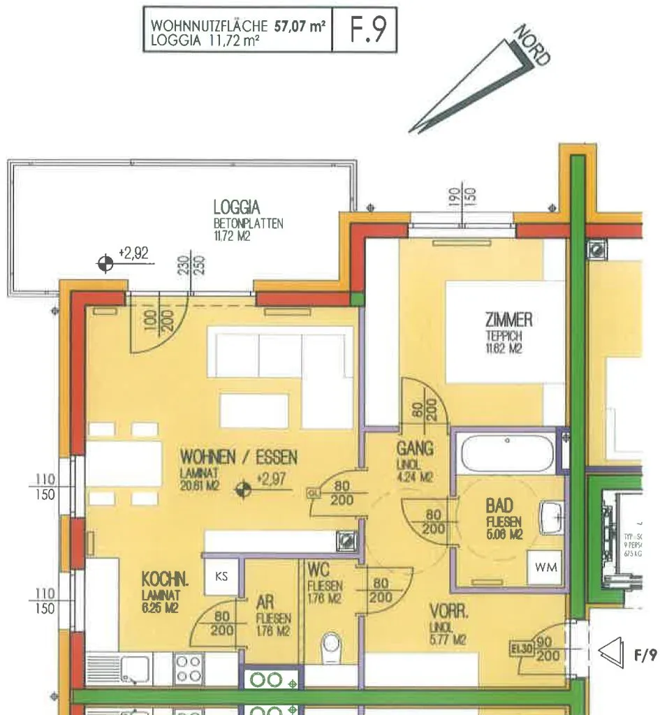 Wunderschön gelegene Wohnung mit großer Loggia – pohled 3