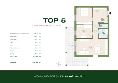 3-Zimmer-Wohnung kaufen in Graz – 73,07 m², € 482.592 – Bild 2 von 6