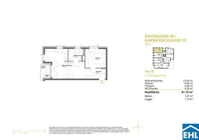 Immobilie kaufen in Wien – 41,12 m², € 257.828 – Bild 6 von 6