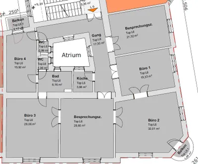 6-Zimmer-Gewerbeimmobilie mieten in Salzburg Stadt – 175 m² – Bild 9 von 9