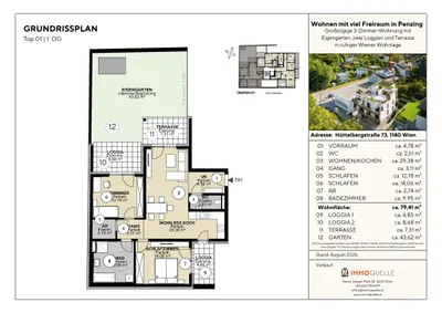 3-Zimmer-Wohnung kaufen in Wien – 79,41 m², € 866.250 – Bild 6 von 6