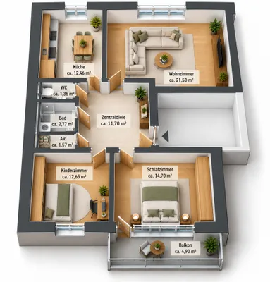 3-Zimmer-Wohnung kaufen in Wien – 78,72 m², € 299.000 – Bild 7 von 7