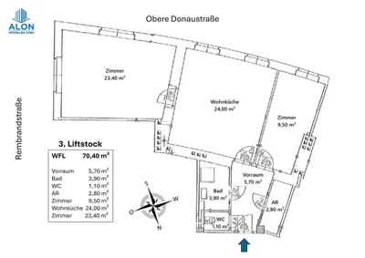 3-Zimmer-Wohnung kaufen in Wien – 70,4 m², € 469.000 – Bild 12 von 12