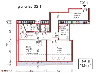 3-Zimmer-Wohnung kaufen in Wien – 78,54 m², € 699.000 – Bild 34 von 39