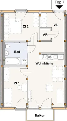 3-Zimmer-Wohnung mieten in Gmunden – 65,5 m², € 979 – Bild 6 von 6