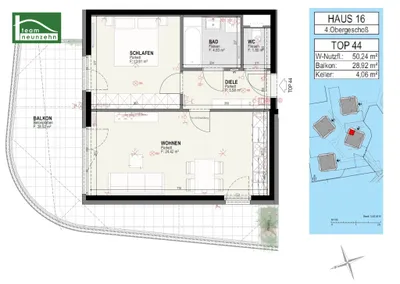 2-Zimmer-Wohnung mieten in Graz – 50,47 m², € 841 – Bild 19 von 19