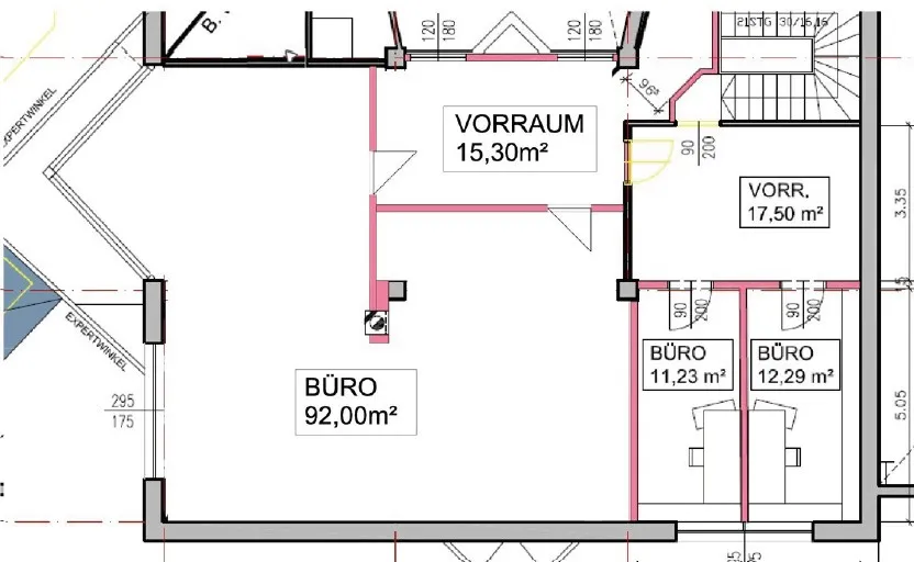 148 M2 (teilbar) BÜRO-PRAXIS-THERAPIERÄUME ZU VERMIETEN (teilbar)