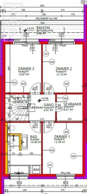 4-Zimmer-Haus kaufen in Baden – 108,07 m², € 429.000 – Bild 9 von 9
