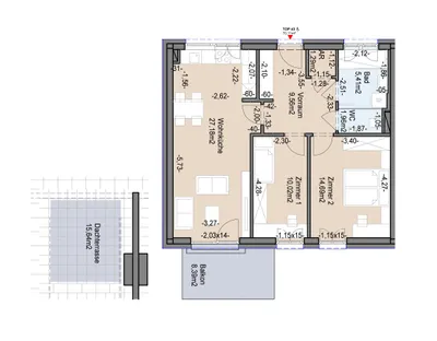 Geförderte traumhafte Neubauwohnung mit Balkon und Dachterrassenanteil, photo 1