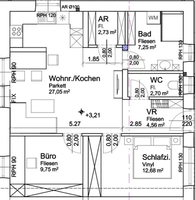 3-Zimmer-Wohnung mieten in Freistadt – 67 m², € 940 – Bild 1 von 9