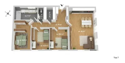 4-Zimmer-Wohnung mieten in Krems an der Donau – 116,05 m², € 1.198 – Bild 15 von 16