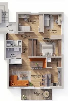 4-Zimmer-Wohnung kaufen in Landeck – 94,92 m², € 609.000 – Bild 5 von 8