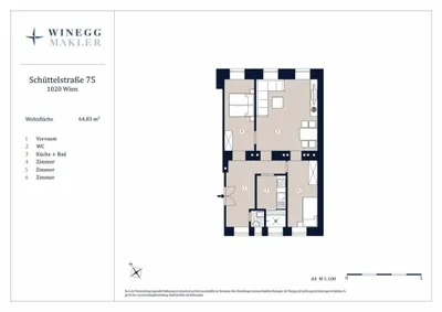 3-Zimmer-Wohnung kaufen in Wien – 64,83 m², € 310.000 – Bild 16 von 16