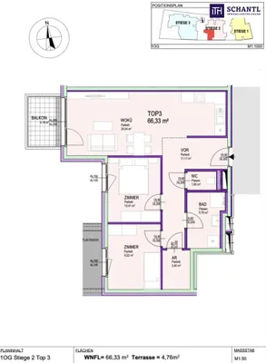 3-Zimmer-Wohnung kaufen in Gänserndorf – 66,33 m², € 329.000 – Bild 15 von 15