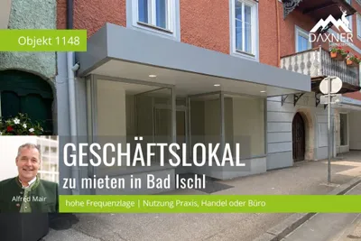 Gewerbeimmobilie mieten in Gmunden – 70 m², € 1.108