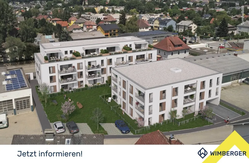 Wohnen im Zentrum mit Blick auf die Kirche - moderne 2-Zimmer-Wohnung mit Loggia in Vöcklabruck - Erstbezug - Ansicht 3