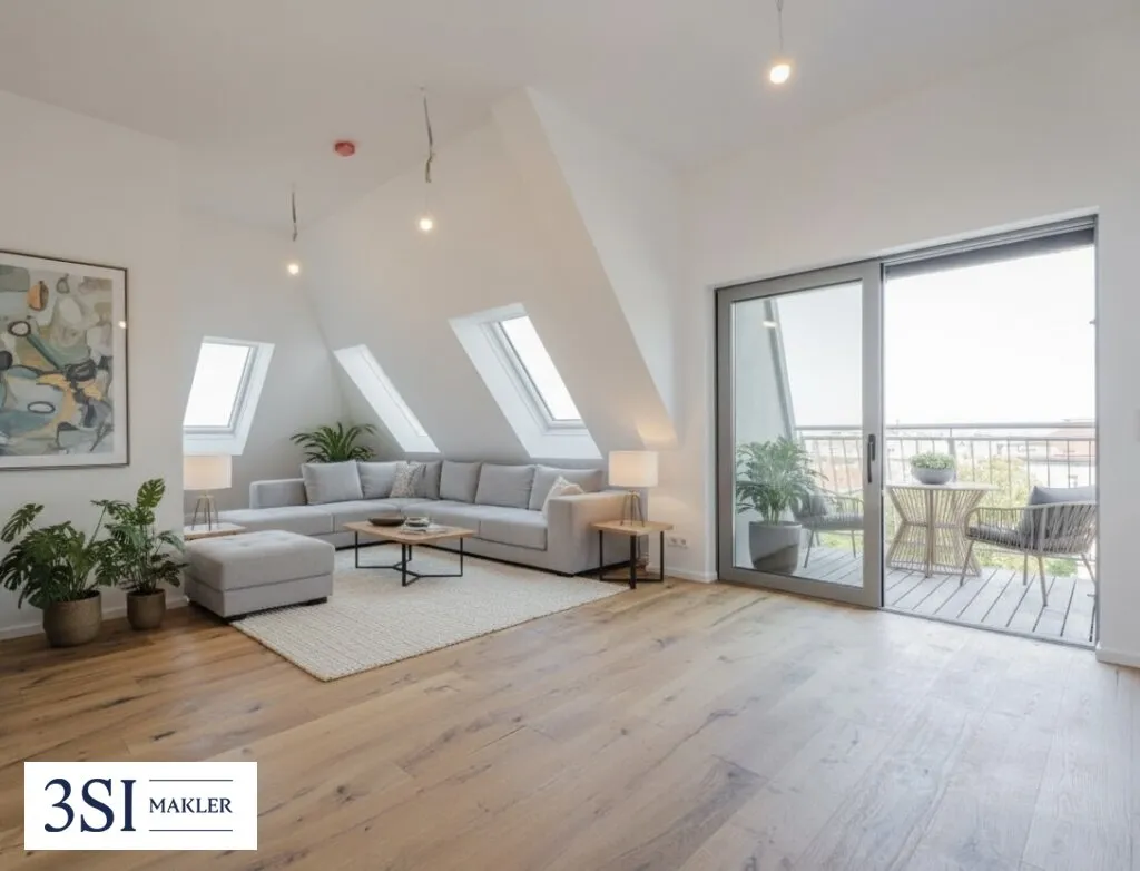 Exklusives Wohnen über den Dächern Wiens - hochwertige Dachwohnung mit Freifläche - Ansicht 2