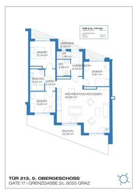 4-Zimmer-Wohnung kaufen in Graz – 98,67 m², € 334.600 – Bild 8 von 8