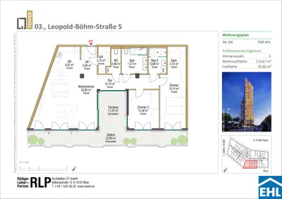 3-Zimmer-Wohnung kaufen in Wien – 111,67 m², € 989.000 – Bild 13 von 13