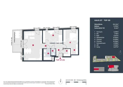 3-Zimmer-Wohnung kaufen in Bruck an der Leitha – 84,14 m², € 456.700 – Bild 16 von 16
