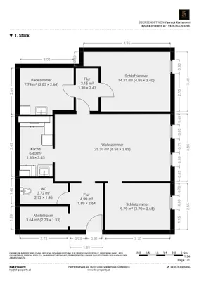 3-Zimmer-Wohnung mieten in Südoststeiermark – 77,2 m², € 678 – Bild 13 von 14