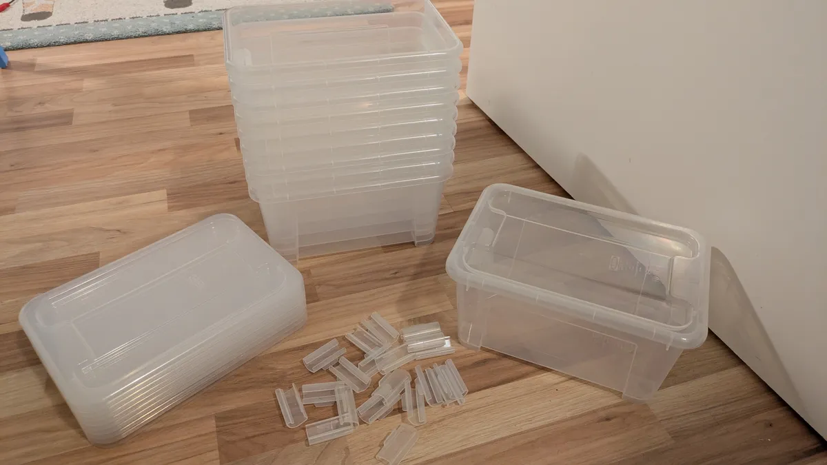 Aufbewahrungsbox SAMLA (IKEA) 5L 10 STK., € 15,- (1220 Wien)