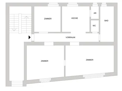 3-Zimmer-Wohnung mieten in Neunkirchen – 80 m², € 864 – Bild 9 von 9